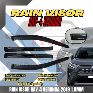 GECA RAIN VISOR RAV-4/VERANDA 2019 BLACK 1.8MM (11704)