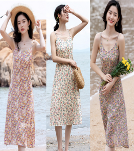 MIDI DRESS KOREAN STYLE WANITA FASHION TERLARIS