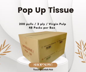 Pop Up Tissue Virgin Pulp (48 Packs - Box)