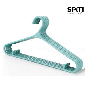 Multipurpose Thickened Plastic Colorful Hangers (4pcs/pack) (4 color options (Orange丨Sky Blue丨Yellow丨Grey))