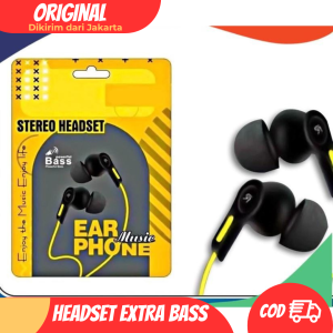Handsfree Headset Earphone Realme Buds R99+ With Mic Extra Bass