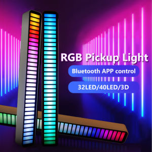 LED Light RGB Music Sound Control Lights 40LED Lamp DJ disco light APP Control Built-in battery For Party/Car Decorate LED Lamp