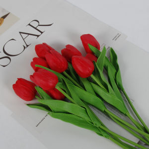 Artificial Flower fake flowers for decorations Artificial Tulip fake flowers for bouquet Anniversary Party Home Decor