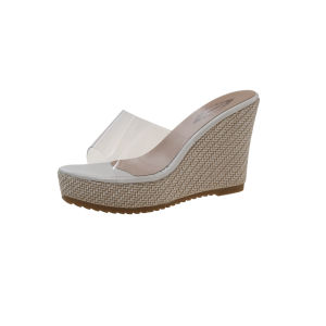 [Free Shipping] Wind Slope WomenS 2026 Summer New Fashion Transparent Open-Toe Sandals With Thick Platform Soles
