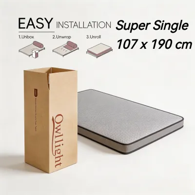 OWLLIGHT 3-Inch Medium Firm Cooling Bamboo Charcoal Gel Mattress Topper - CertiPUR-US Certified Washable Memory Foam for Enhanced Support and Sleep Quality