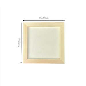 GORGE Multi Size Blank Clay Frame Creartive Wooden Wooden Photo Holder Kids Gift DIY Picture Frame Children Painting Drawing