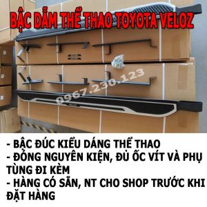 Bậc Dẫm Bậc Cửa Ô tô Toyota Veloz Mẫu Thể Thao