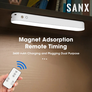 SANX LED Table Lamp 3 Colors Dimmable Wall Lamp Eye-protect Desk Lamp Night Lights Lampu for Studing Working Reading Dormitory Kitchen Cabinet Wardrobe Stairwell