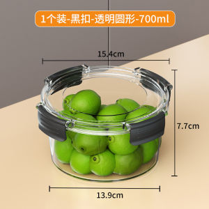 Storage Box Heat-resistant Glass Reusable Fresh Containers Leak-proof Microwaveable Easy to Carry