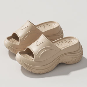 [Free Shipping] High Heel Slippers For Women Summer Outdoor Wear New Thick Sole EVA Slippers Soft Sole Home Slippers Cool Slippers