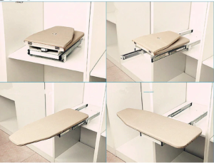 Pull out Folding Ironing Board/Cabinet Mounted Ironing Board/Rotating & Folding board/Pull out tray Board Soft closing