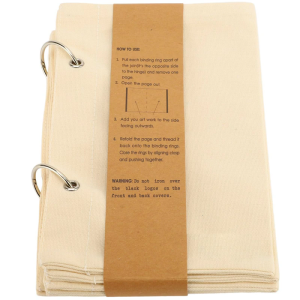 Linen Fabric Sketchbook Art Drawing Book Reinforced Stitching Tear Resistant 175x145mm for Sketching Drawing Journaling