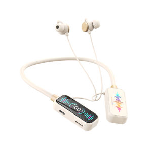 Universal Smart Digital Display Waterproof Karaoke Singing Wireless Bluetooth Headset Sports Neck Long Standby Battery Life Mobile Phone Universal Bluetooth 5.4 Fitness Running Outdoor Bluetooth Earphone Wireless Bilateral Stereo Bluetooth Earphone
