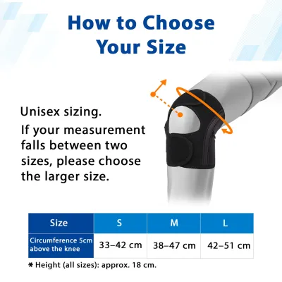 Phiten nano Metax Basic Knee Supporter Fit Type