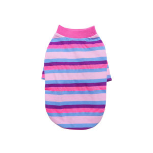 Dog Clothes Candy Stripe Dog T-shirt | Breathable 100% Cotton | Korean Summer Shirt for Small and Big Dogs