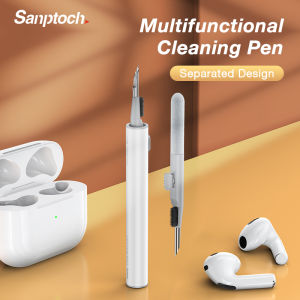 Sanptoch ปากกาทำความสะอาดสำหรับ Airpods Pro 3 2 1ชุดทำความสะอาดมัลติฟังก์ชั่นแปรงอ่อนสำหรับเคสหูฟังบลูทูธอุปกรณ์ทำความสะอาดสำหรับหูฟัง