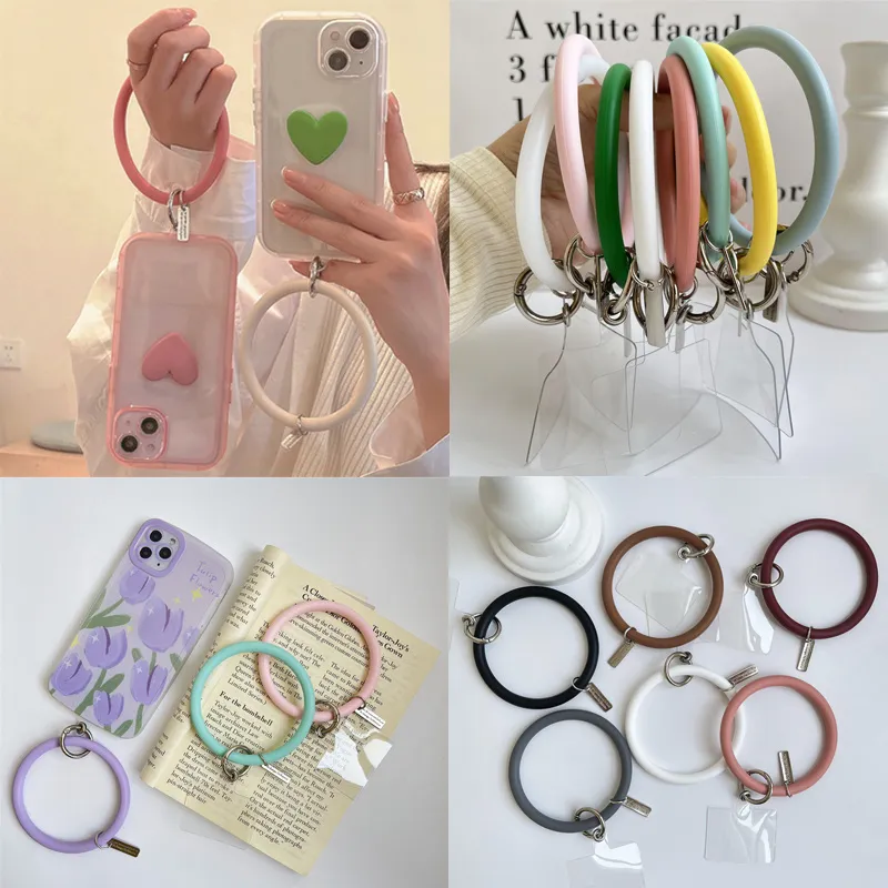 Universal Hanging Ring Rope Mobile Phone Case Silicone Bracelet