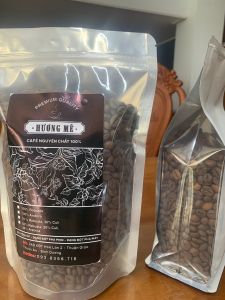 Cà phê Hương Mê- Robusta phối trộn Arabica Cầu Đất1 túi 500g thơm ngon đậm đà nguyên chất 100%
