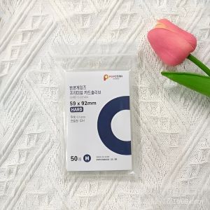 Small Card Film Sleeves Transparent Photocard Sleeve Protector 50PCS for Collectibles Display 卡膜套