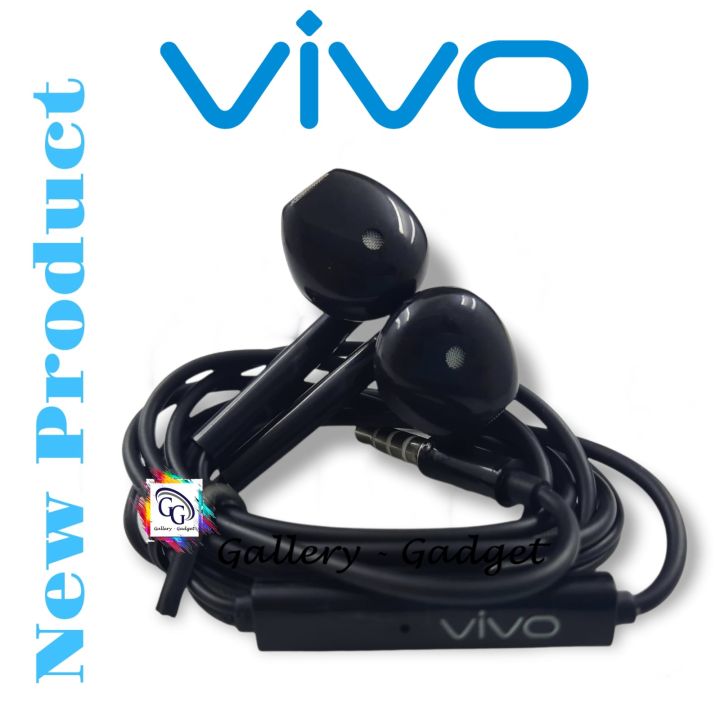 Vivo Earphones XE680 Black Original Headset Vivo Y12 Y12S Y12i Y20