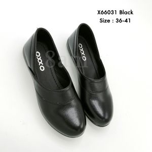 [ส่งเร็วพิเศษ!] 8am รองเท้าคัทชู รองเท้าใส่ทำงาน รองเท้านักเรียน ทรงหัวเรียว  ส้นสูง1นิ้ว วัสดุหนังพียู ส้นพียู ใส่สบาย พื้นนิ่ม น้ำหนักเบา X66031
