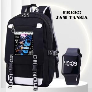 s Stlye Tas Sekolah Uniseks SOLO ANIME 0060 Tas Ransel Bahu GandaTas Laptop Mochila Anak
