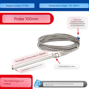 Thermocouple Probe PT-100 Model Probe 50mm/100mm Kabel