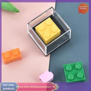 Graceful 1Pc Storage Boxes Lids Display Coin Clear Container Specimen Mini Square Cube Acrylic Case Rough Mineral Standard