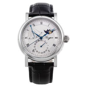 Sugess Moonphase Mens Watch Automatic Mechanical Watches for Tianjin Movement Sapphire Glass Water Resistant Wristwatches New