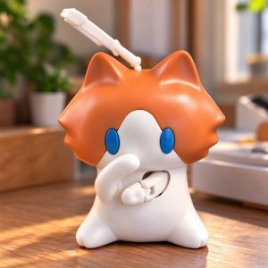 Dễ Thương Hàng Tháng Lương Mèo Kéo Móc Khóa Tay Ngộ nghĩnh Túi Mèo Mặt Dây Chuyền Fidget Đồ Chơi Móc Khóa Trẻ Em Quà Tặng Mới Lạ