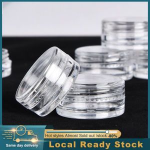 【10pcs】5/10/20g Empty Round Clear Cosmetic Mini Portable Transparent Plastic Travel Accessories Empty Round Cream Bottle