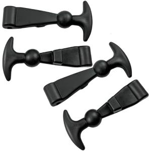 4 Pieces Flexible Sturdy Rubber Hood Latches Convenient Accessory for Truck Tool Storage Anti Vibration Resistant Hook