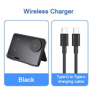 ZUZG Fast Wireless Charger Stand For iPhone 17Pro max 17Pro 17 16 15 14 13 12 11 Pro Max Samsung phone S24 Ultra/S23 Ultra/S22/S21/Note 20/Z Flip 6/Fold 6 For Apple Watch S9 8 7 6 5 4 3 2 SE Galaxy Watch Ultra/7/6/5 For AirPods
