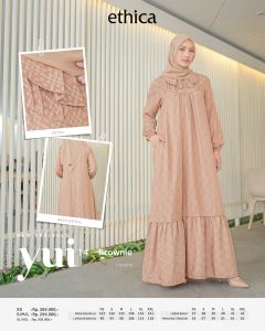 YUI 14 GAMIS SIMPEL KEKINIAN TERBARU BY ETHICA DAILY CASUAL COCOK UNTUK KAJIAN