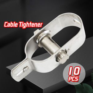 10Pcs Cable Tightener Steel Wire Tensioner Steel Rope Tensioner Cable Rope Tensioner Tightener Heavy Duty for Greenhouse Vineyard