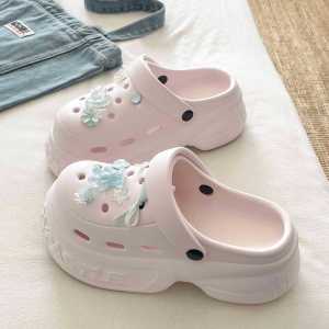 [Free Shipping] Versatile Casual Ins High-Value Fresh Style Closed-Toe Summer New Comfortable Outdoor EVA Clogs