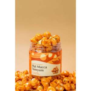 Hạt Macca vị Tomyum Macca chua cay độc đáo Maca Hills ( Macca Vị lẩu Thái ớt lá chanh) hộp 100gr