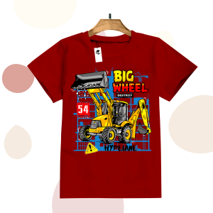 Code8.id DTF  Kaos Anak Laki Laki Gambar Exskavator Keren Best Seller Awan MURAH DAN TRENDY