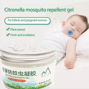 K.Citronella Mosquito Repellent Gel Mosquito Coil Citronella Insect Repellent Mosquito smokeless non-toxic harmless Plant formula mosquito repellent cream 1pcs
