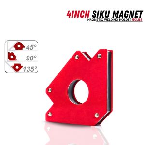 Siku Las Magnet 3-4inch 50 Lbs merah Smart Welding Arrow Las Magnetic Welding Holder 3 Inch 25 Lbs