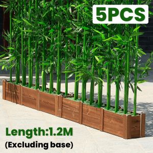 5 Sticks 120cm Artificial bamboo plant tree display for indoor outdoor display home decoration