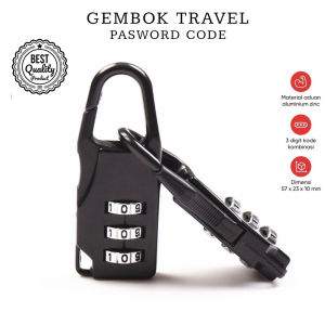 Gembok Koper Travel Gembok Angka Gembok Mini Gembok Koper Kode Angka Koper Loker Tas Ransel Termurah Terbaru Promo