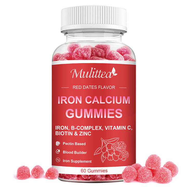 Iron Calcium Gummies Iron Supplement Blood Builder To Increase Iron