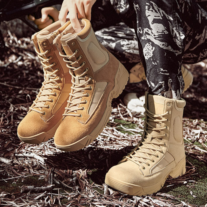 SAGYRITE Size 39-46 Men Boots Tactical Camping Desert Boot