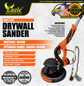 Heavy Duty Drywall Sander 1800RPM EDWS-220C Eagle Professional Tools