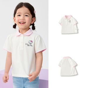 balabala Girls Short Sleeve T-Shirt 2025 Summer New Polo Shirt