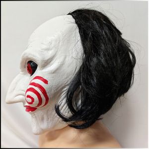 มาส์กหน้าผี เซอร์ไพรส์ หน้ากากมนุษย์ น่ากลัว ความบันเทิง เลื่อยไฟฟ้า เอฟเฟกต์ สไตล์กังหัน สีแดง