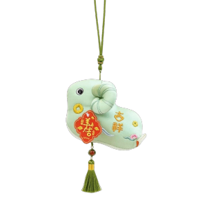 FEEZE Chinese Style Goat Doll Pendant Zodiac Lamb Mascot Sheep Decoration Festival Atmosphere Tassel Car Pendant Car