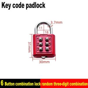 Body Convenient Secure Travel Essential Zinc Alloy  Solid Steel Suitcase Password 6-10 Digit Combination Padlock