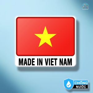 Tem Dán Xe “Make in Việt Nam Cờ Tổ Quốc” – Decal Trang Trí Ô Tô Có Trẻ Nhỏ Chống Nước – Mày Mò Store